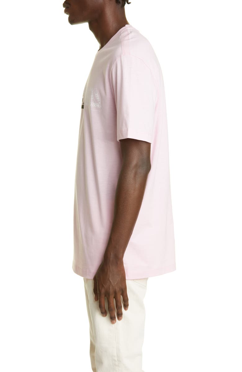 Versace La Greca Bar Cotton Graphic T-Shirt, Alternate, color,