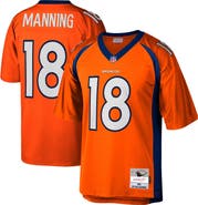 Mitchell & Ness Men's Mitchell & Ness Peyton Manning Orange Denver Broncos Legacy Replica Jersey