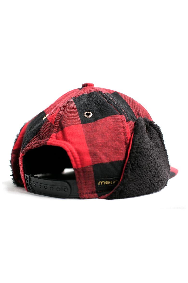 Lumberjack Snapback Cap, Alternate, color, RED/ BLACK