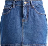 adidas Originals 3-Stripes Denim Miniskirt
