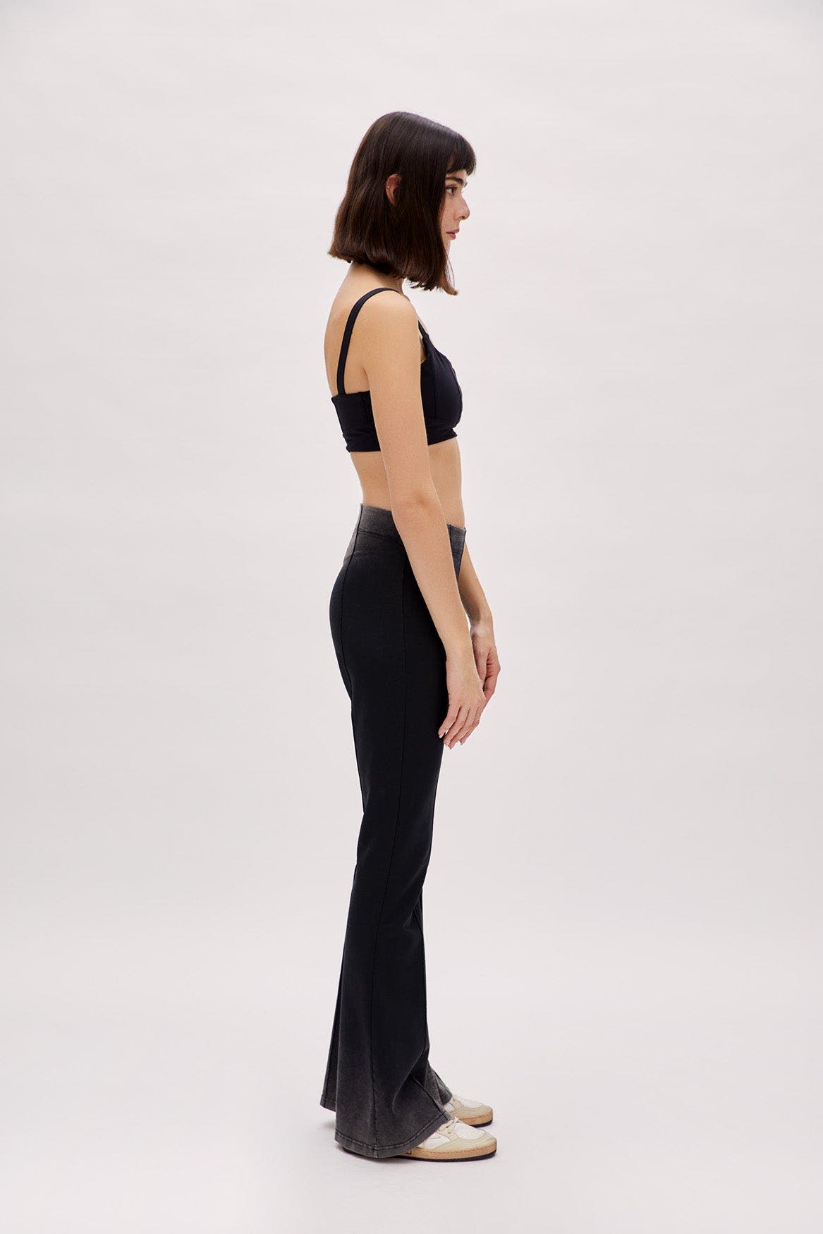 Cotton Acid Washed Flare Sweatpant - image 2