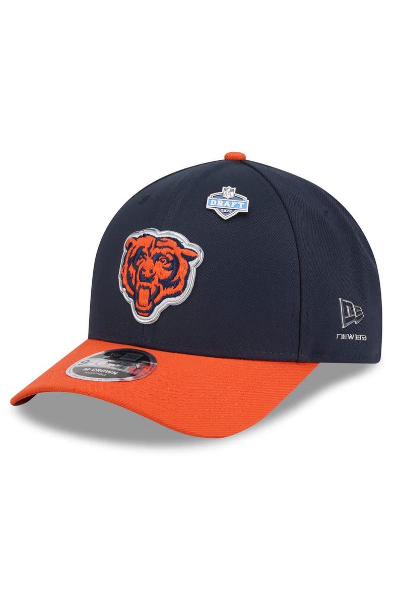 New Era Men's New Era  Navy/Orange Chicago Bears 2026 NFL Draft 9FORTY M-Crown Adjustable Hat, Main, color, Navy