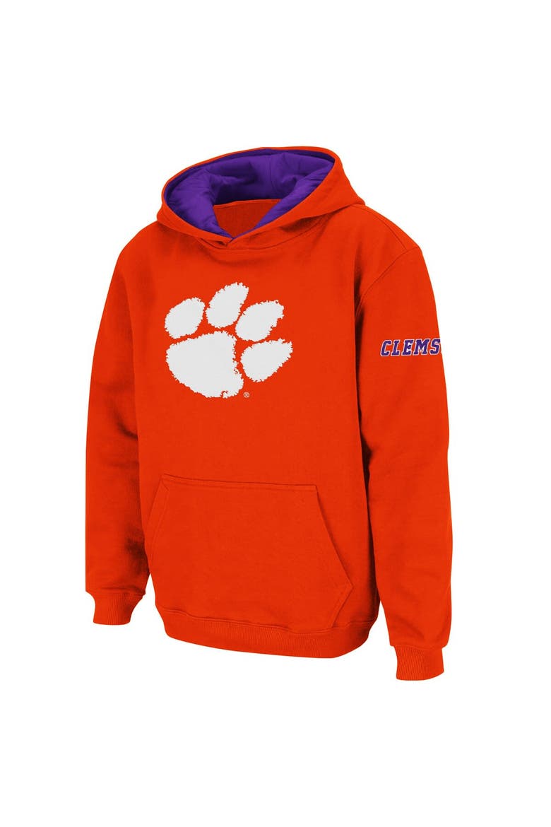 Youth Stadium Athletic Orange Clemson Tigers Big Logo Pullover Hoodie, Main, color, Orange