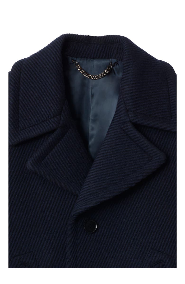 Burberry Wool Tailored Coat, Alternate, color, Nightshade Blue/Twilight Blue