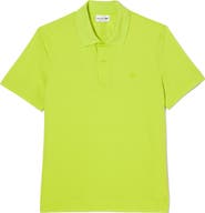 Lacoste Solid Stretch Cotton Blend Polo Shirt