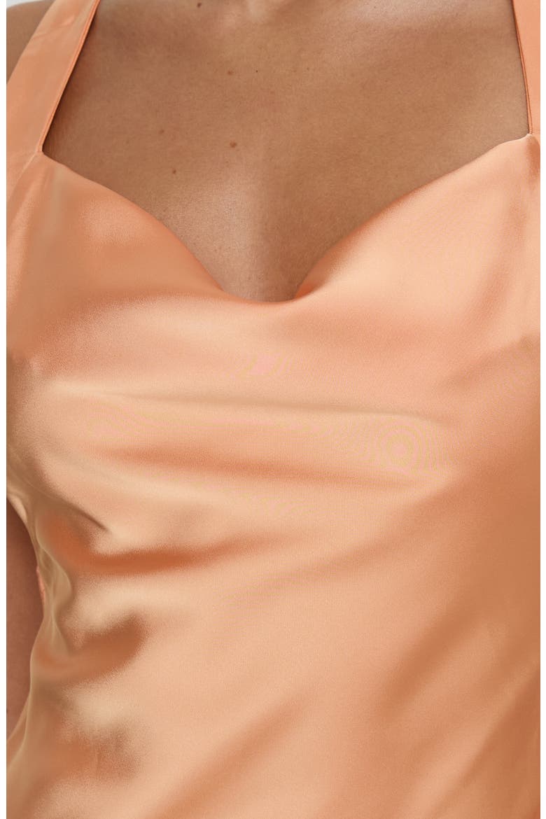 Isitt Cowl Crossover Back Maxi Dress, Alternate, color, ORANGE