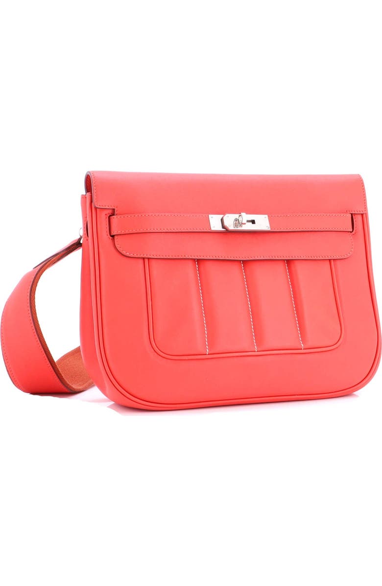 Pre-Owned Hermes Berline Bag Swift 28, Alternate, color, Rouge Tomate