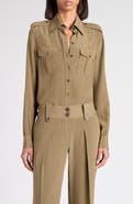 TOM FORD Silk crêpe de Chine Military Shirt