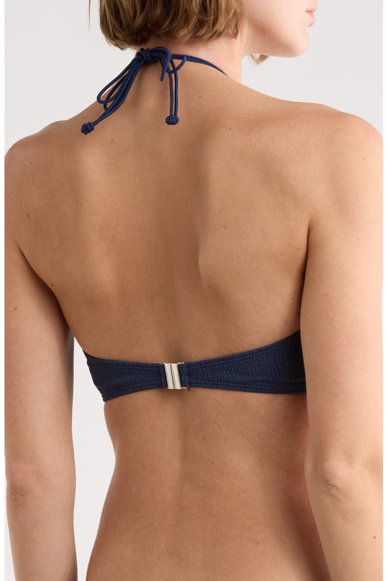Firenze Clea Carol Halter Bikini Top, Alternate, color, BLUE