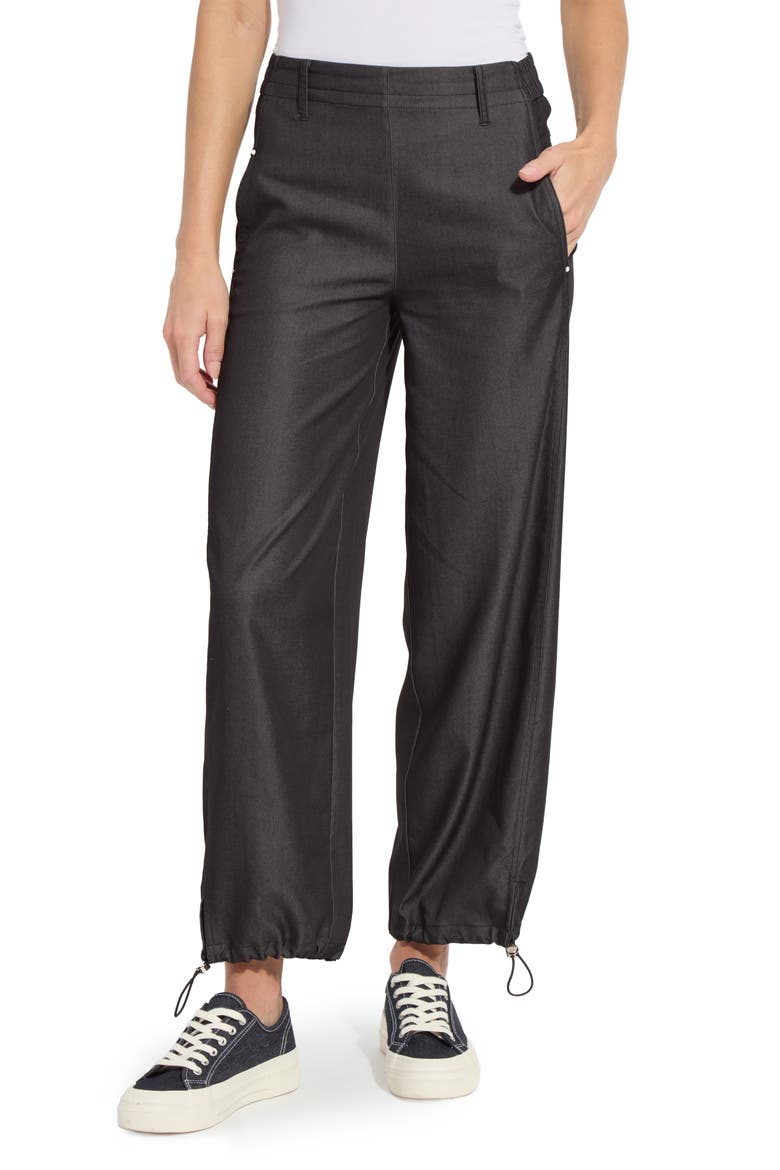 Stevie Tailored Joggers, Main, color, BLACK