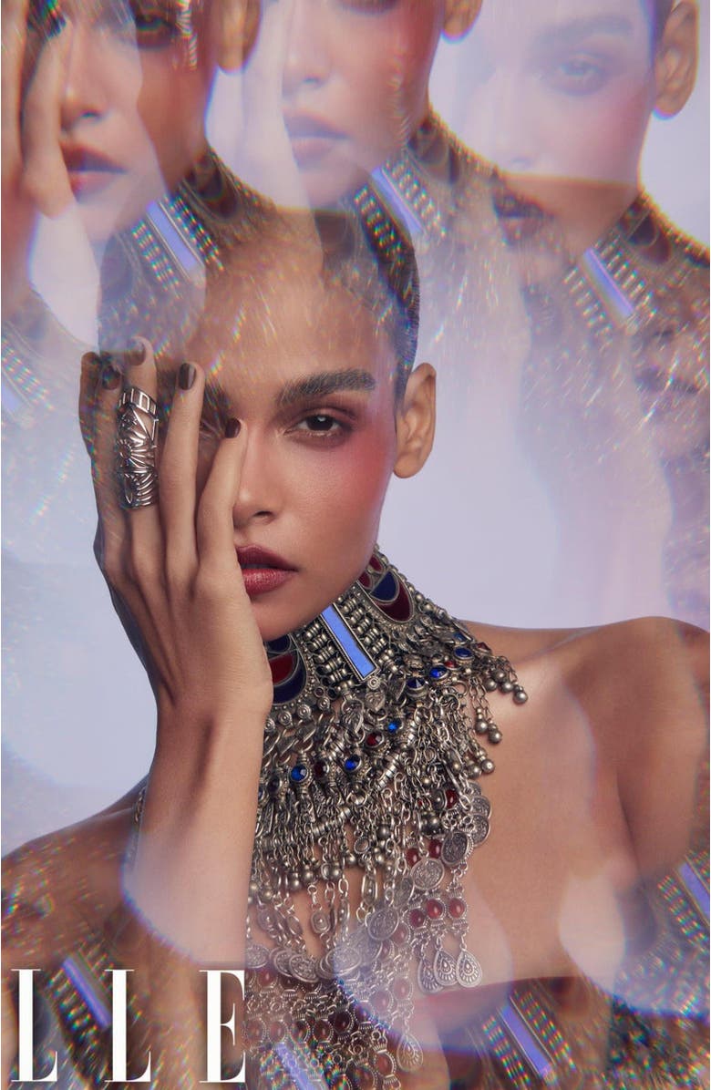 Lucy Quartermaine Egyptian Armour Ring, Alternate, color, Sterling Silver