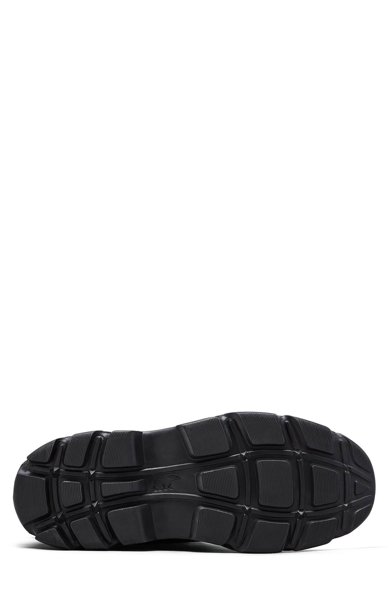 SOREL Snow Angel Faux Fur Detail Waterproof Boot, Alternate, color, Black