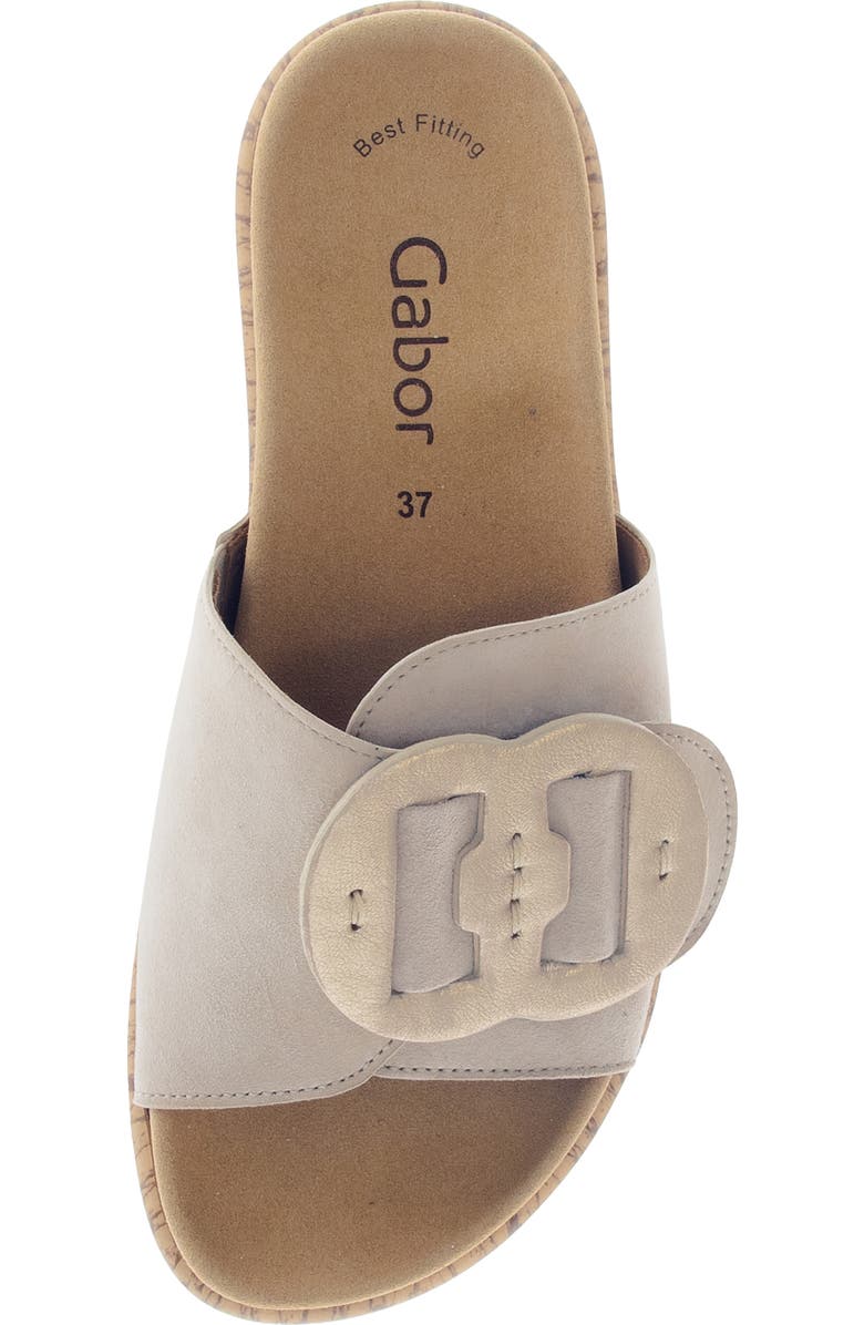 Gabor 63.760 Platform Slide Sandal, Alternate, color, Oak