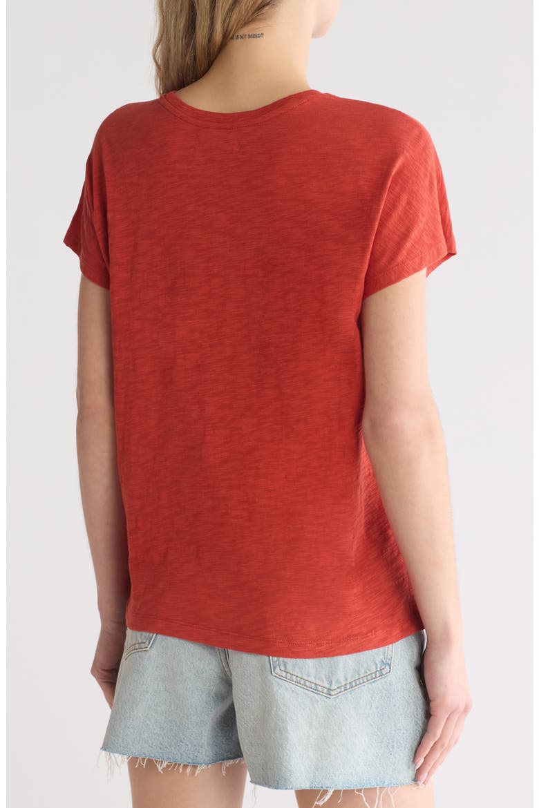 Gauze Slub Knit T-Shirt, Alternate, color, ETRUSCAN CLAY