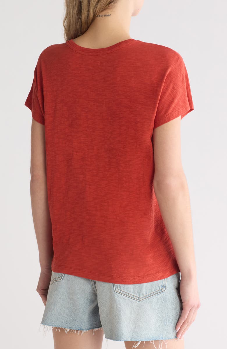 Madewell Gauze Slub Knit T-Shirt, Alternate, color, Etruscan Clay