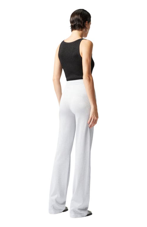 Missoni Straight Trousers In Lamé Viscose In Silver