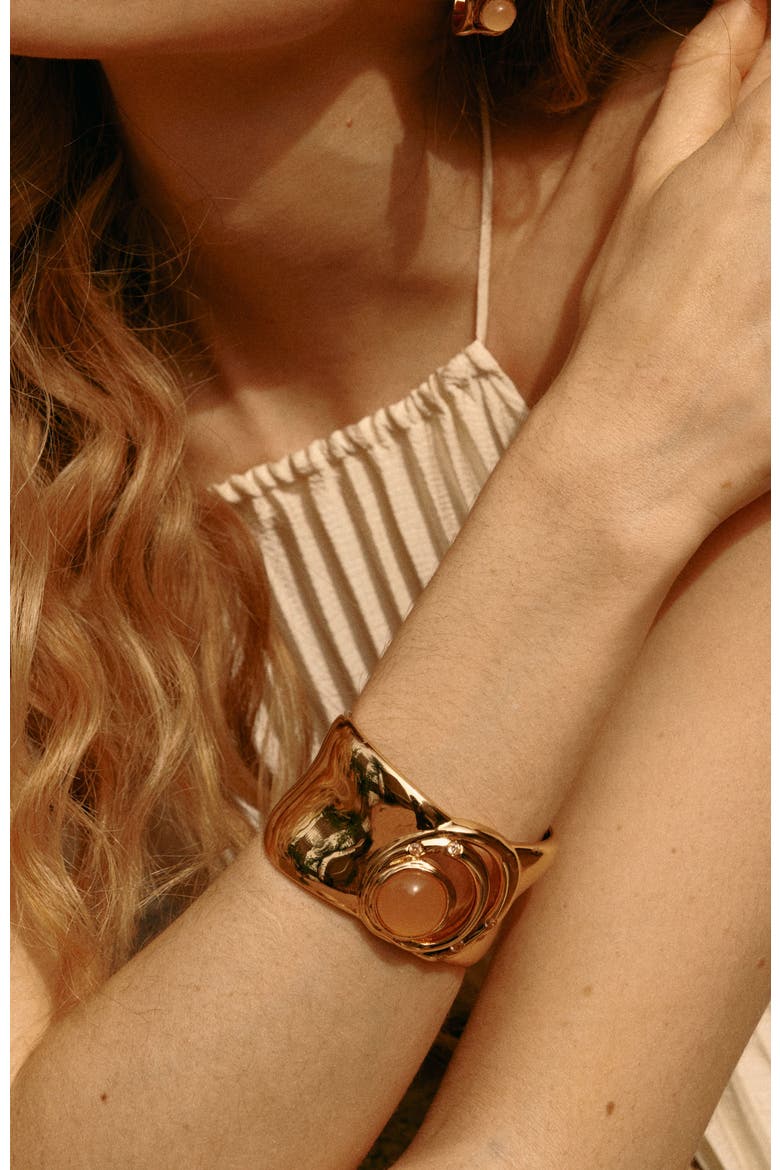 Dawn Light Bangle, Alternate, color, Gold & Orange