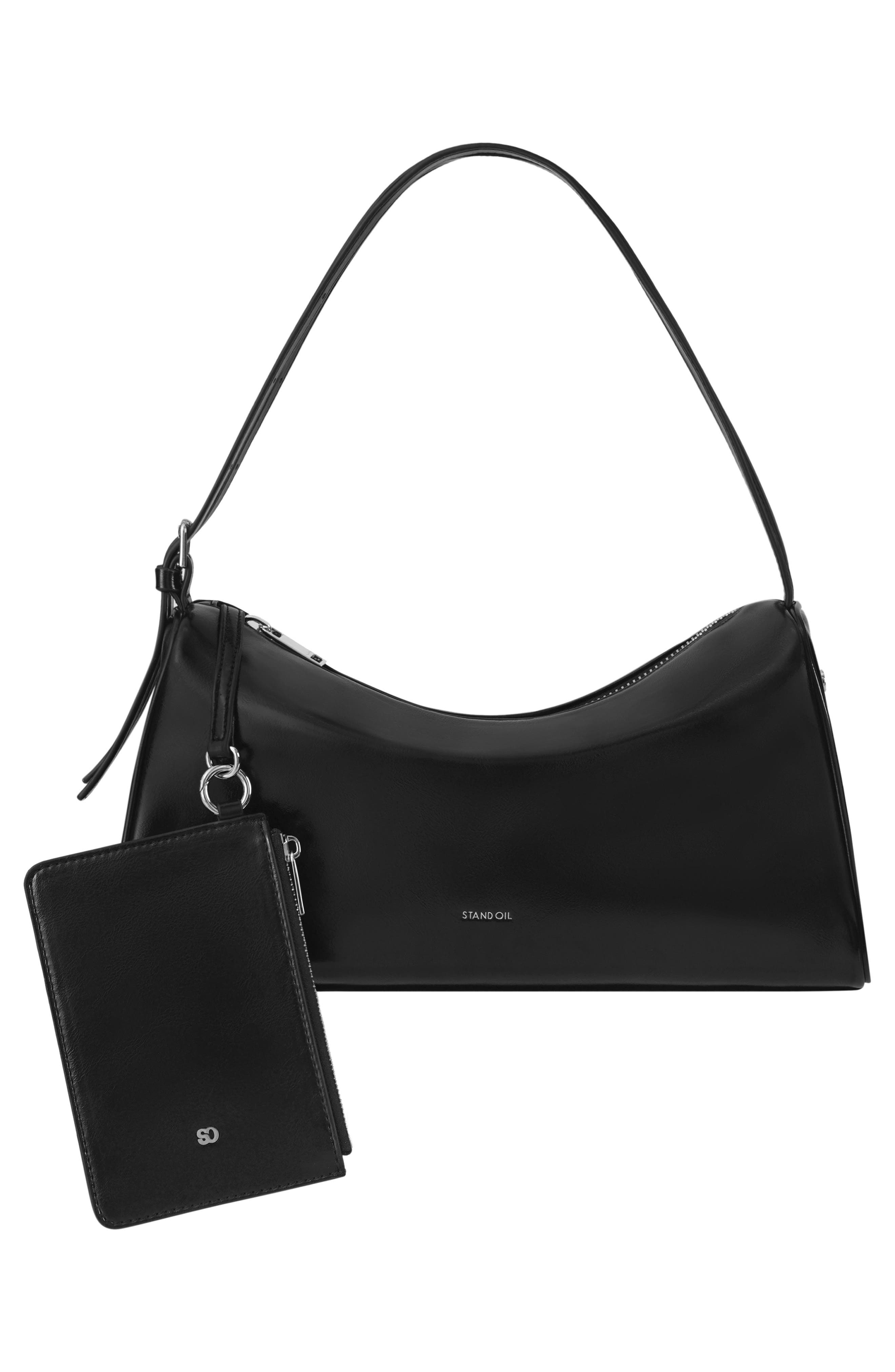 Stand Oil Melly Faux Leather Shoulder Bag, Alternate, color, 