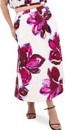 City Chic Floral Print Maxi Skirt