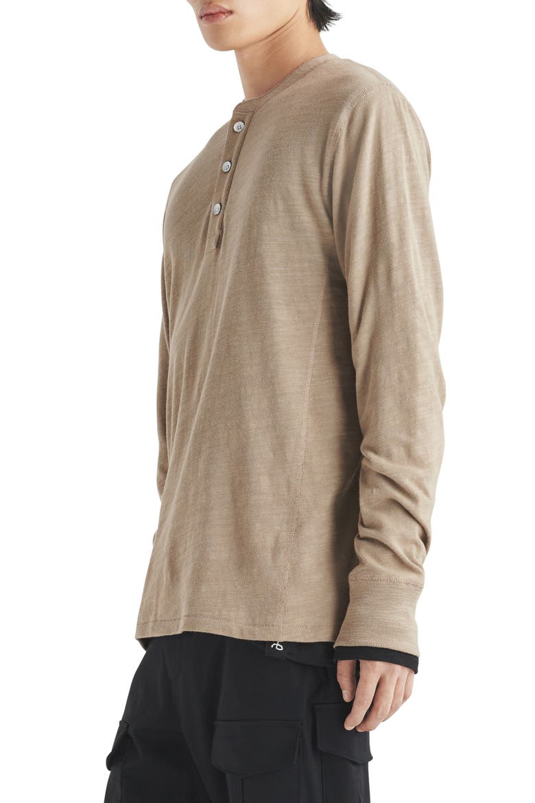 Classic Cotton Henley, Alternate, color, TAUPE