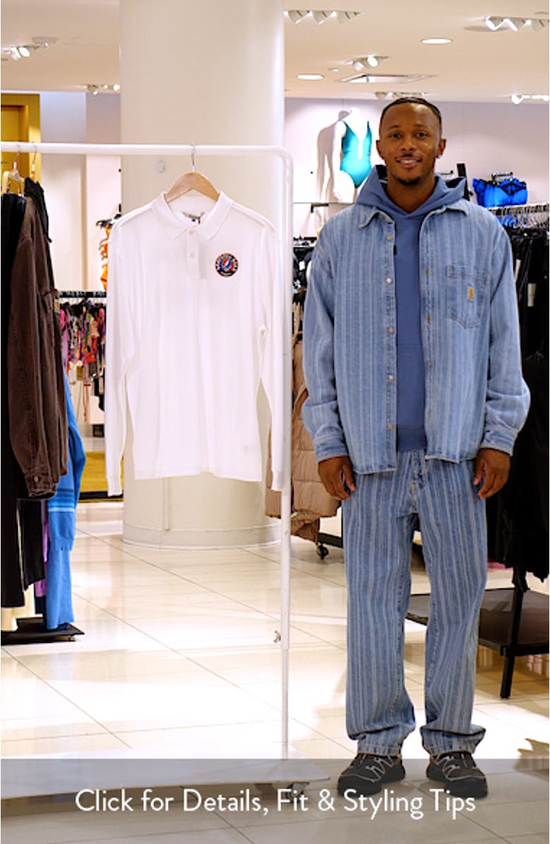 Grateful Dead Stealie Long Sleeve Polo, sales video thumbnail