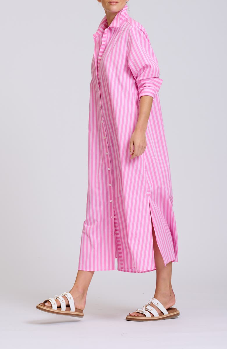 SHIRTY Stripe Oversize Long Sleeve Cotton Poplin Shirtdress, Alternate, color,