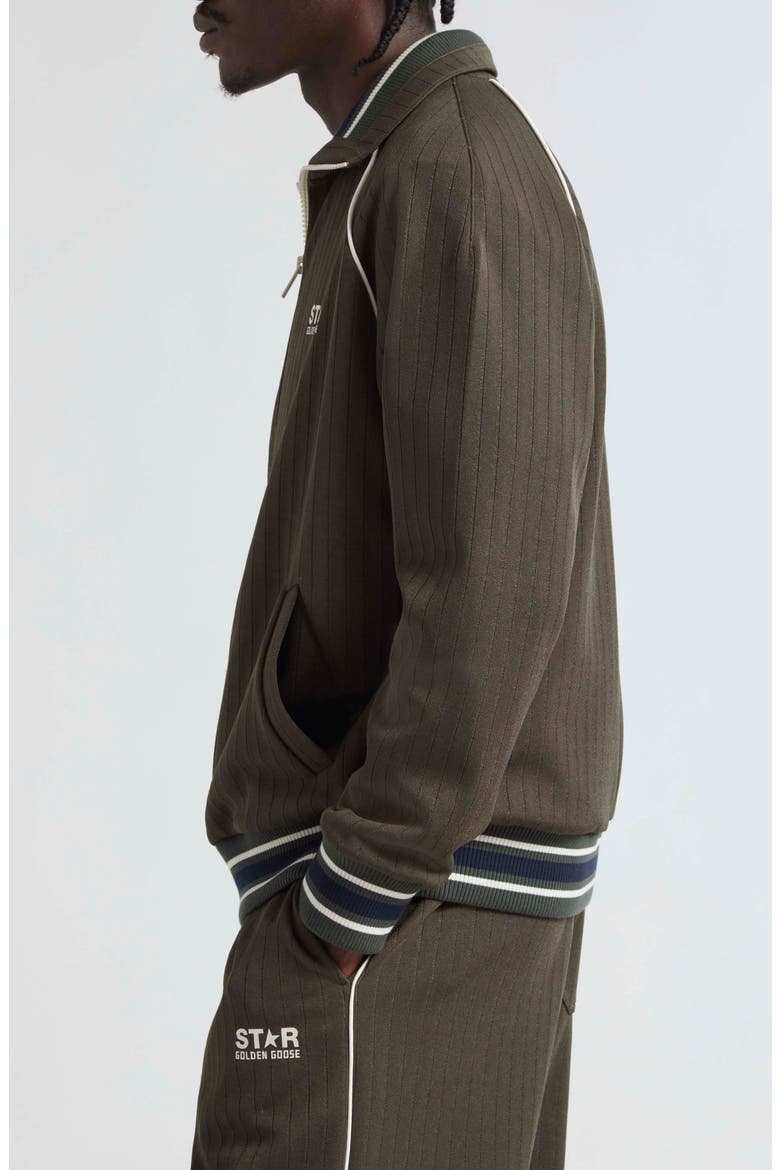 Star Track Jacket, Alternate, color, MILITARY GREEN/ PAPYRUS