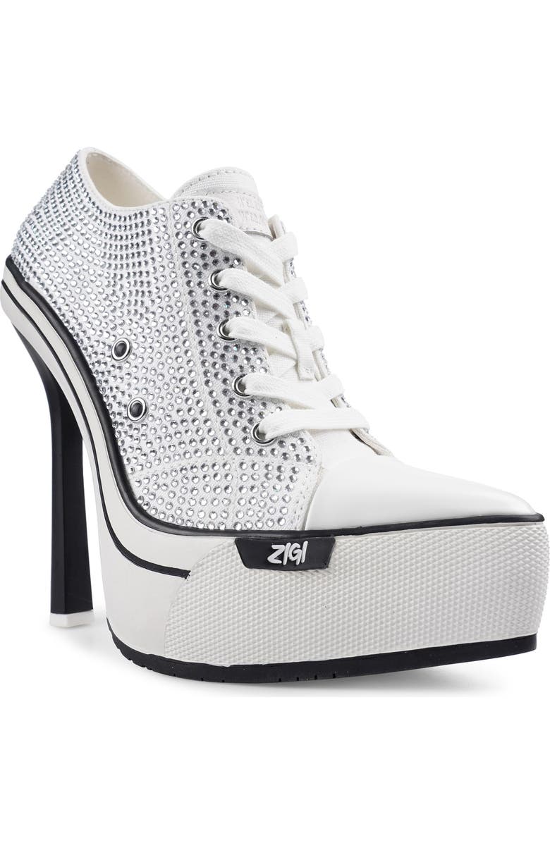 ZIGI Hardey Pointed Toe Platform Pump, Main, color, White