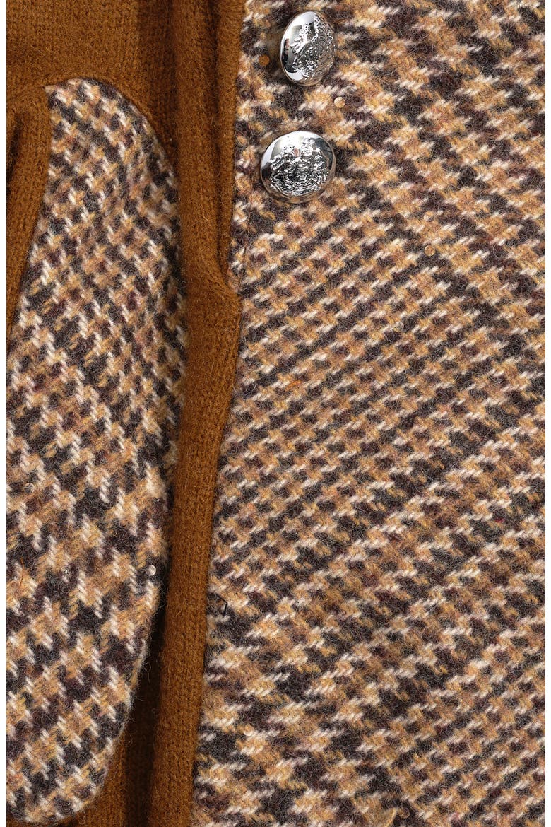 Two Button Glove With Pattern Top, Alternate, color, Vicuna