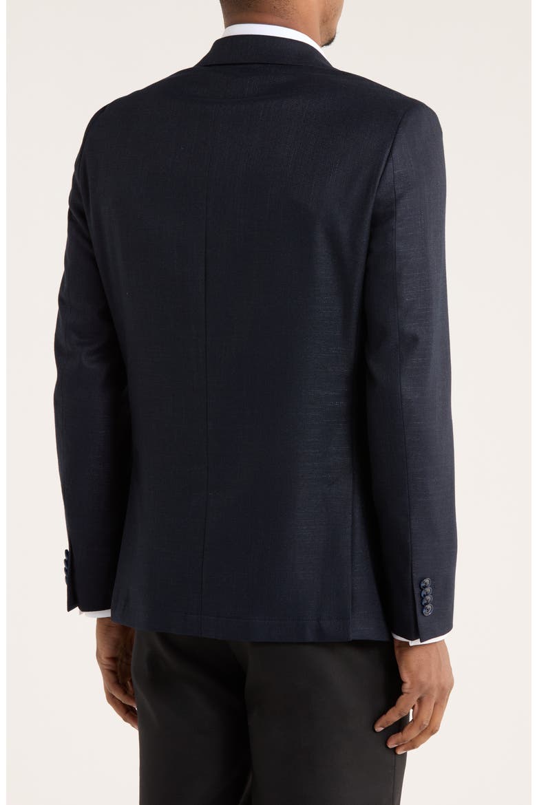 Navy Crosshatch Notch Lapel Sport Coat, Alternate, color, NAVY