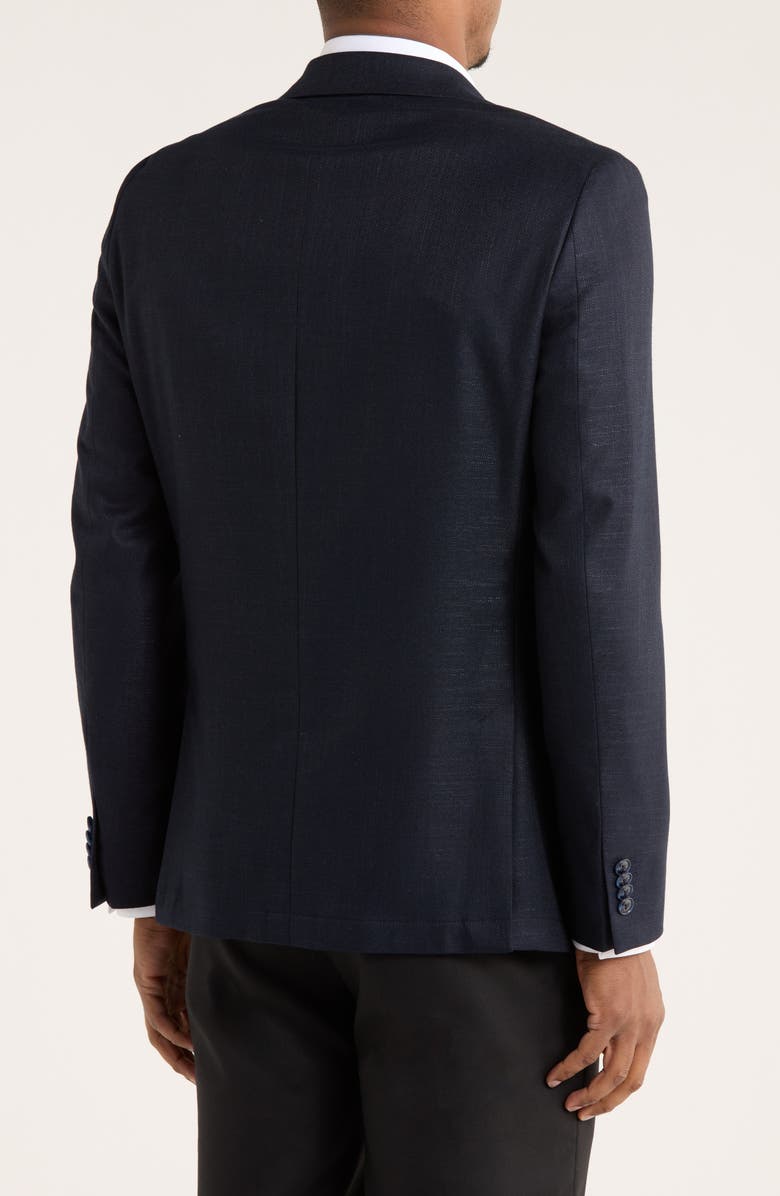 Original Penguin Navy Crosshatch Notch Lapel Sport Coat, Alternate, color, Navy