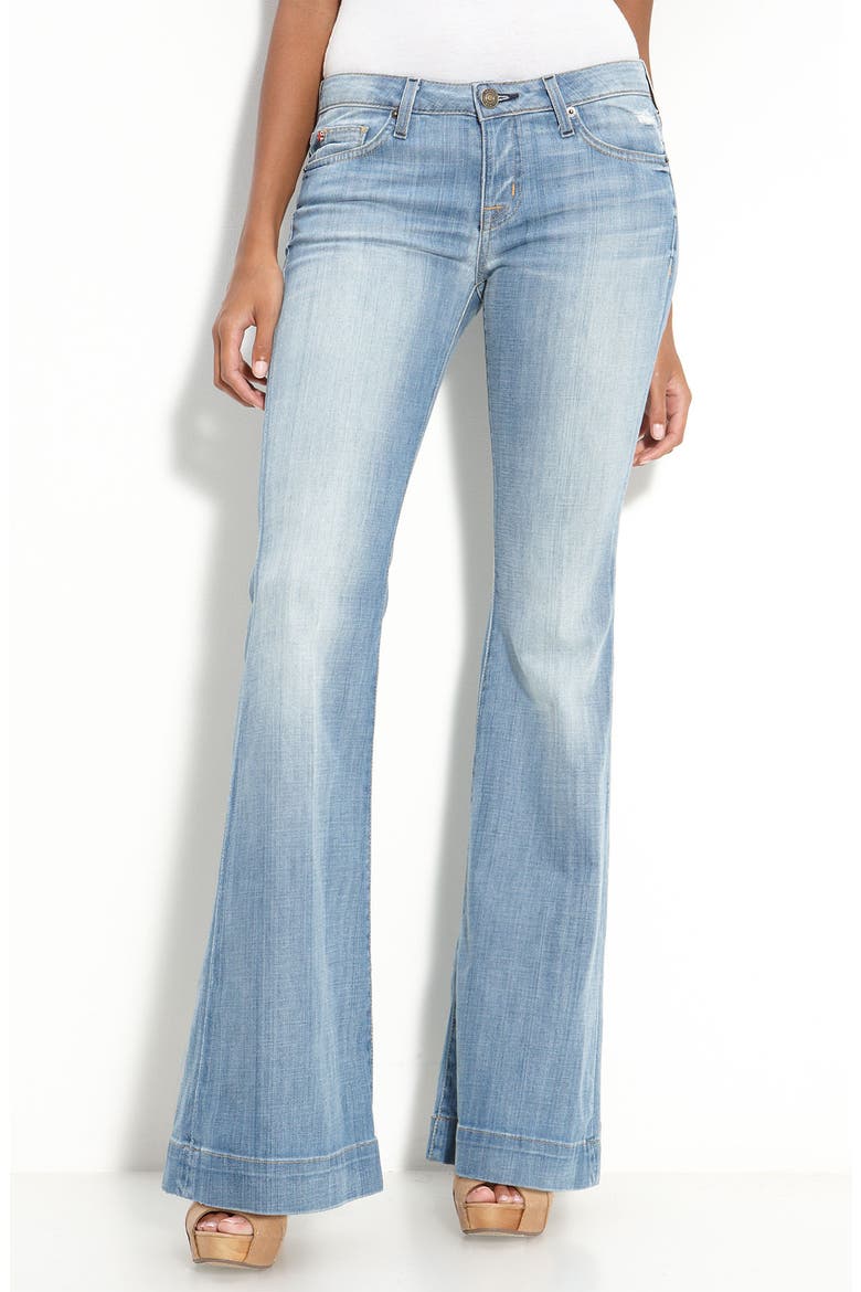 'Ferris' Flare Leg Stretch Denim Jeans, Alternate, color, TELFORD