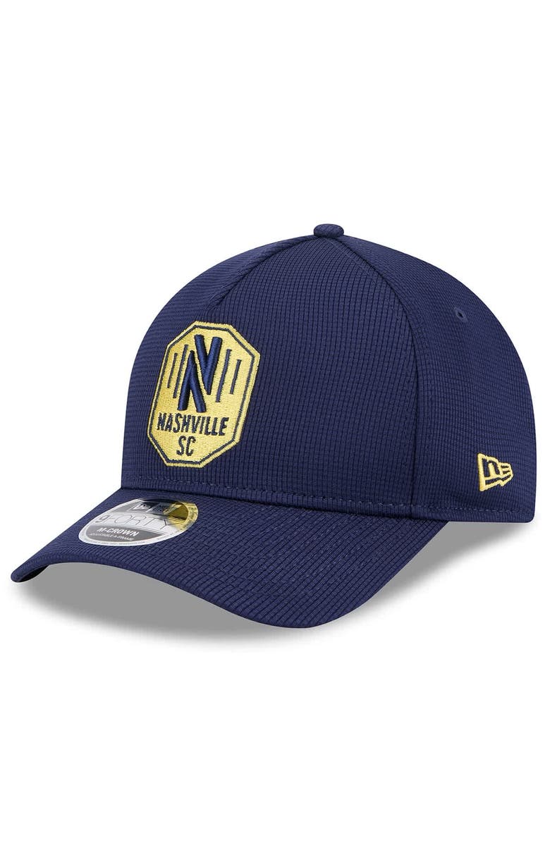 New Era Men's New Era Navy Nashville SC 2025 Jersey Hook 9FORTY M-Crown Adjustable Hat, Alternate, color,