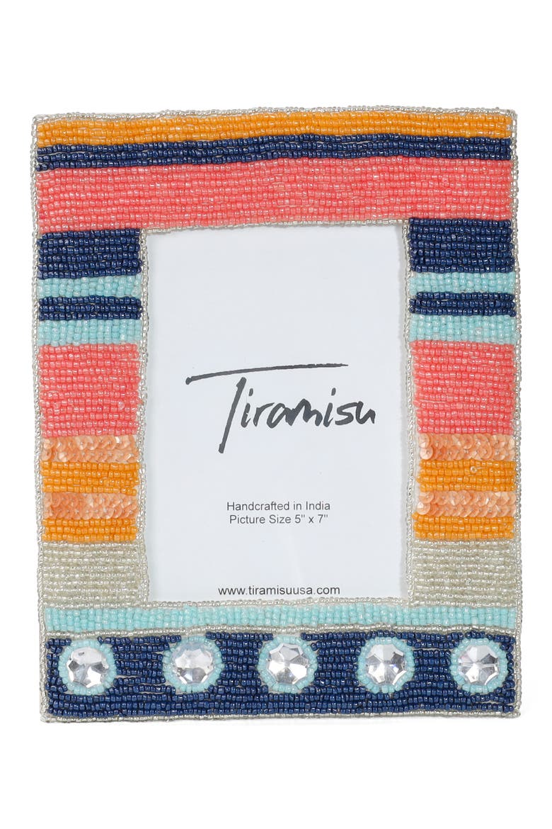 Horizon Harmony Stripe Picture Frame, Alternate, color, ORANGE MULTI