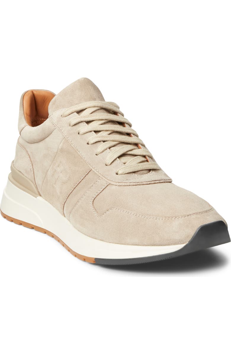 Ralph Lauren Purple Label Ethan II Calfskin Suede Sneaker, Main, color,