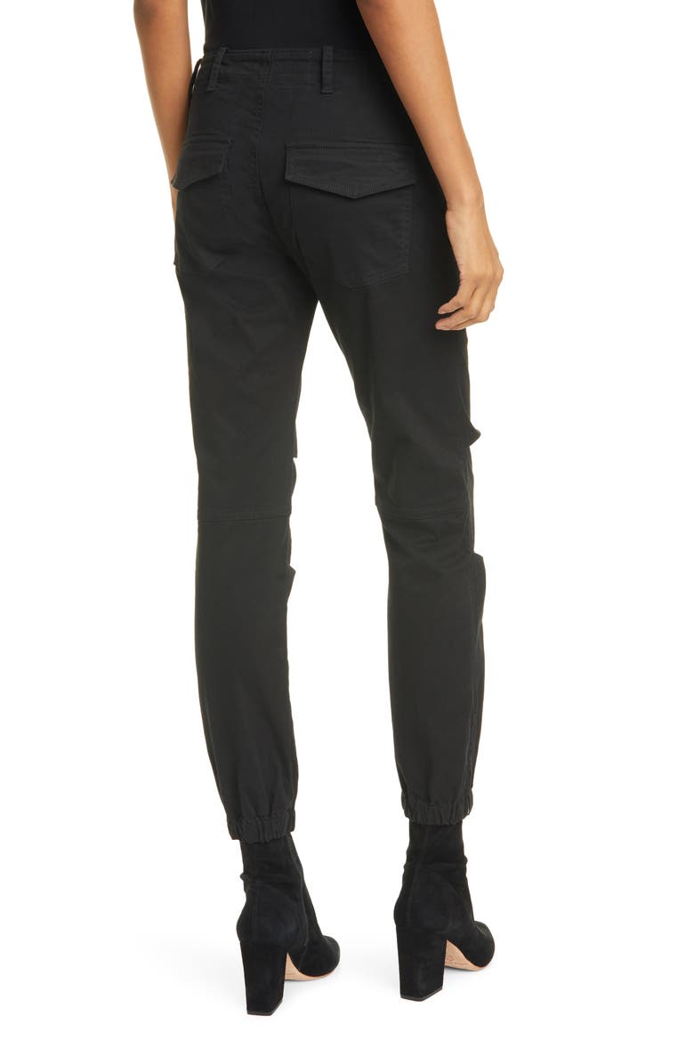 French Military Pants, Alternate, color, JET BLACK