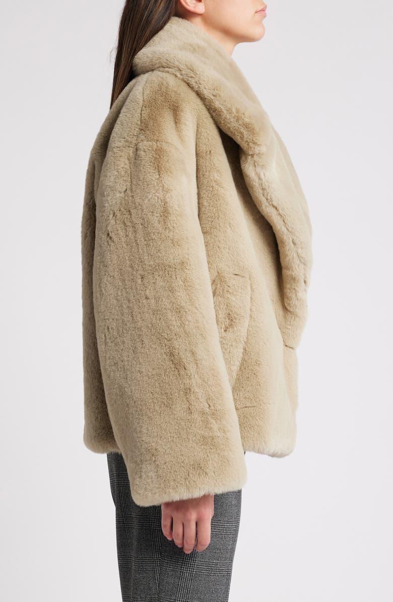 BOSS Curmeta Faux Fur Jacket, Alternate, color, 