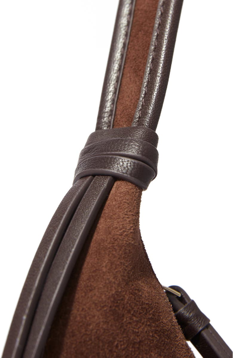 & Other Stories Fringe Suede Shoulder Bag, Alternate, color, Brown Medium Dusty