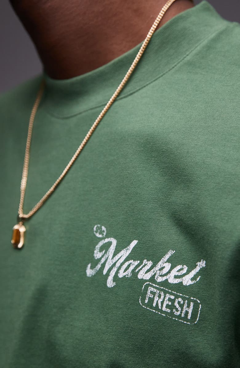 Topman Market Fresh Graphic T-Shirt, Alternate, color,