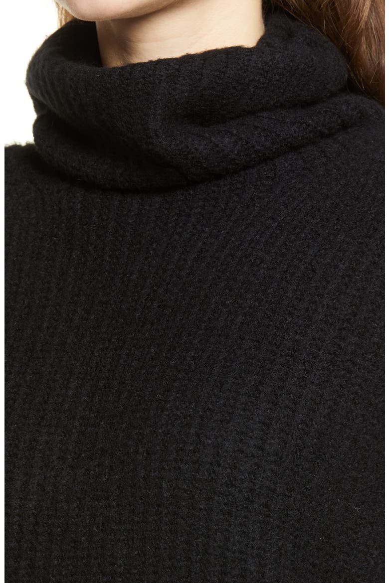 Cozy Turtleneck Sweater, Alternate, color, BLACK