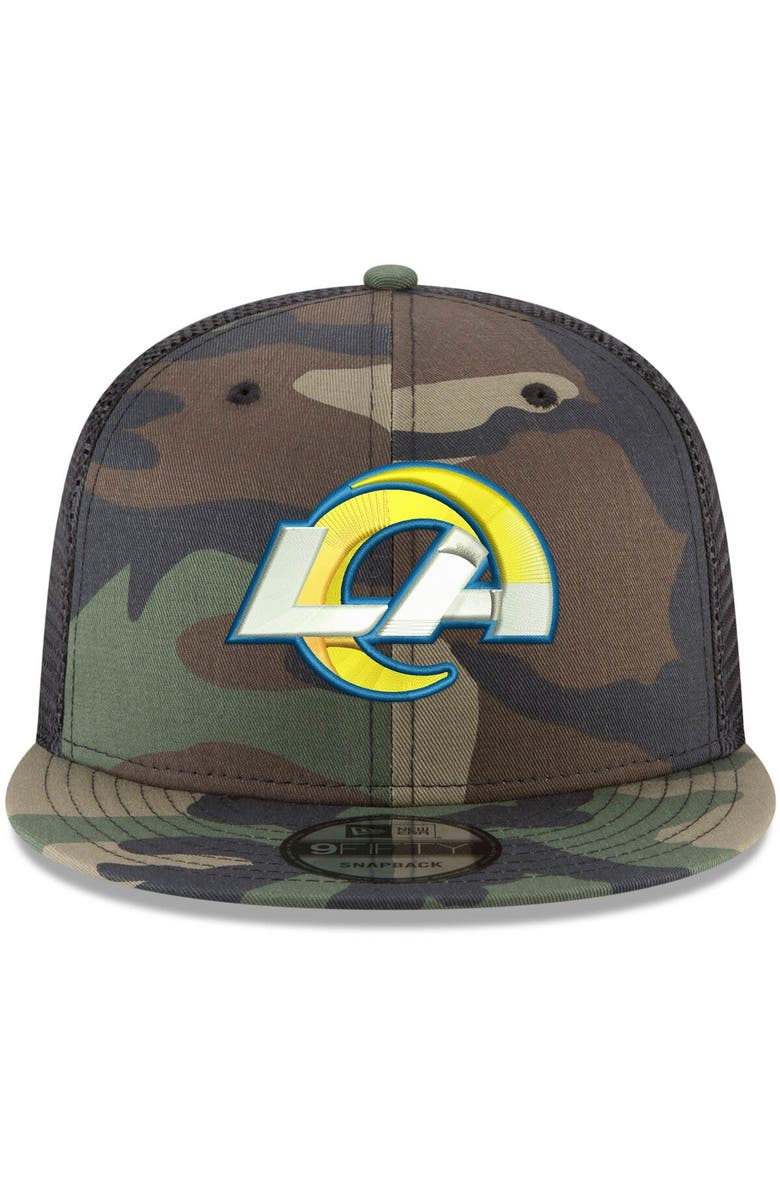 New Era Men's New Era Camo Los Angeles Rams Woodland 9FIFTY Snapback Hat, Alternate, color, 