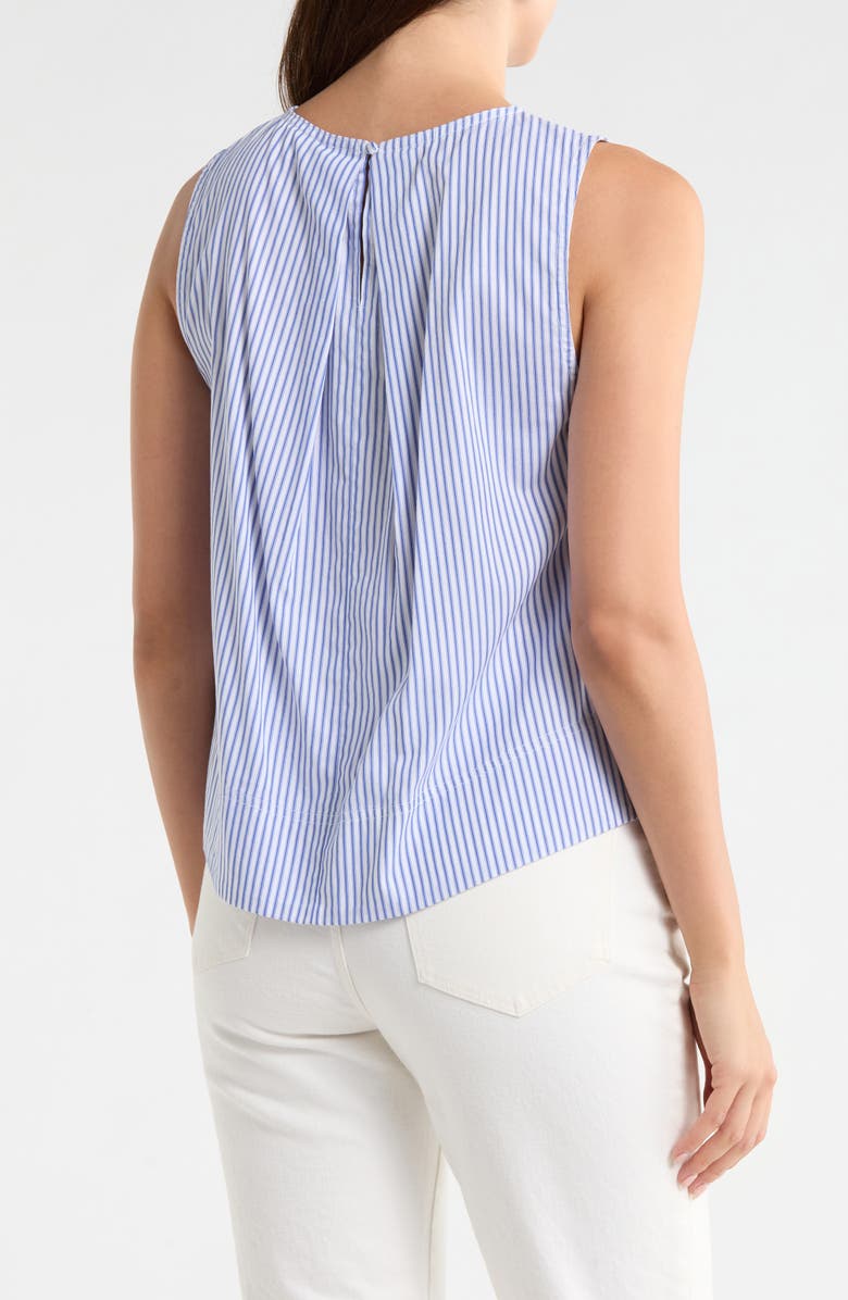 Madewell Suki Sleeveless Cotton Top, Alternate, color, Blue And White Stripe