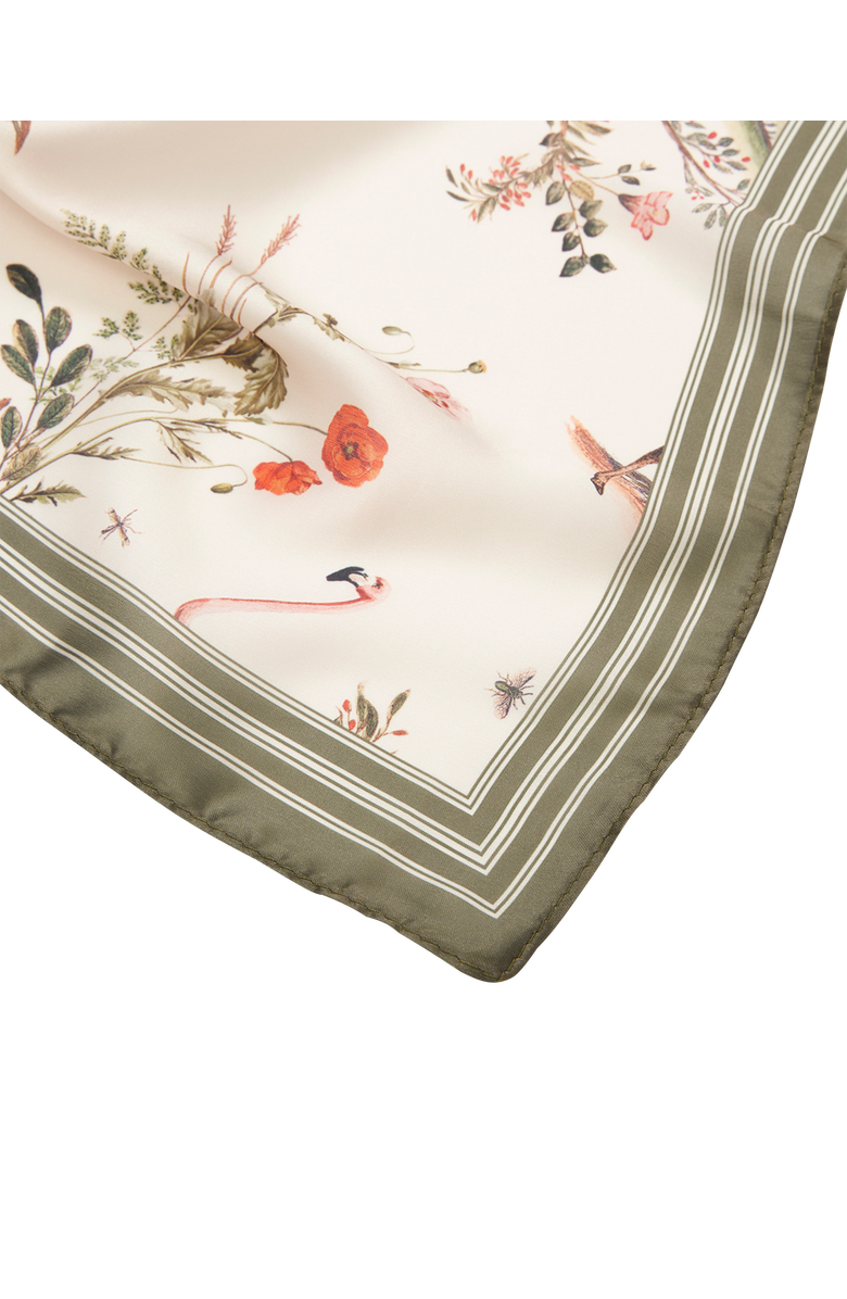 Fable England Wonderland Toile Silky Scarf, Alternate, color, Cream