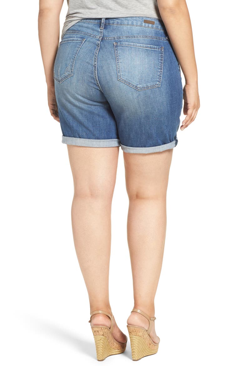 Catherine Denim Boyfriend Shorts, Alternate, color, FEMININE