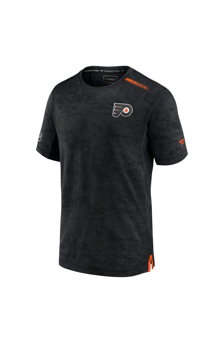 FANATICS Men's Fanatics Branded Black Philadelphia Flyers Authentic Pro Rink Premium Camo T-Shirt, Alternate, color, 