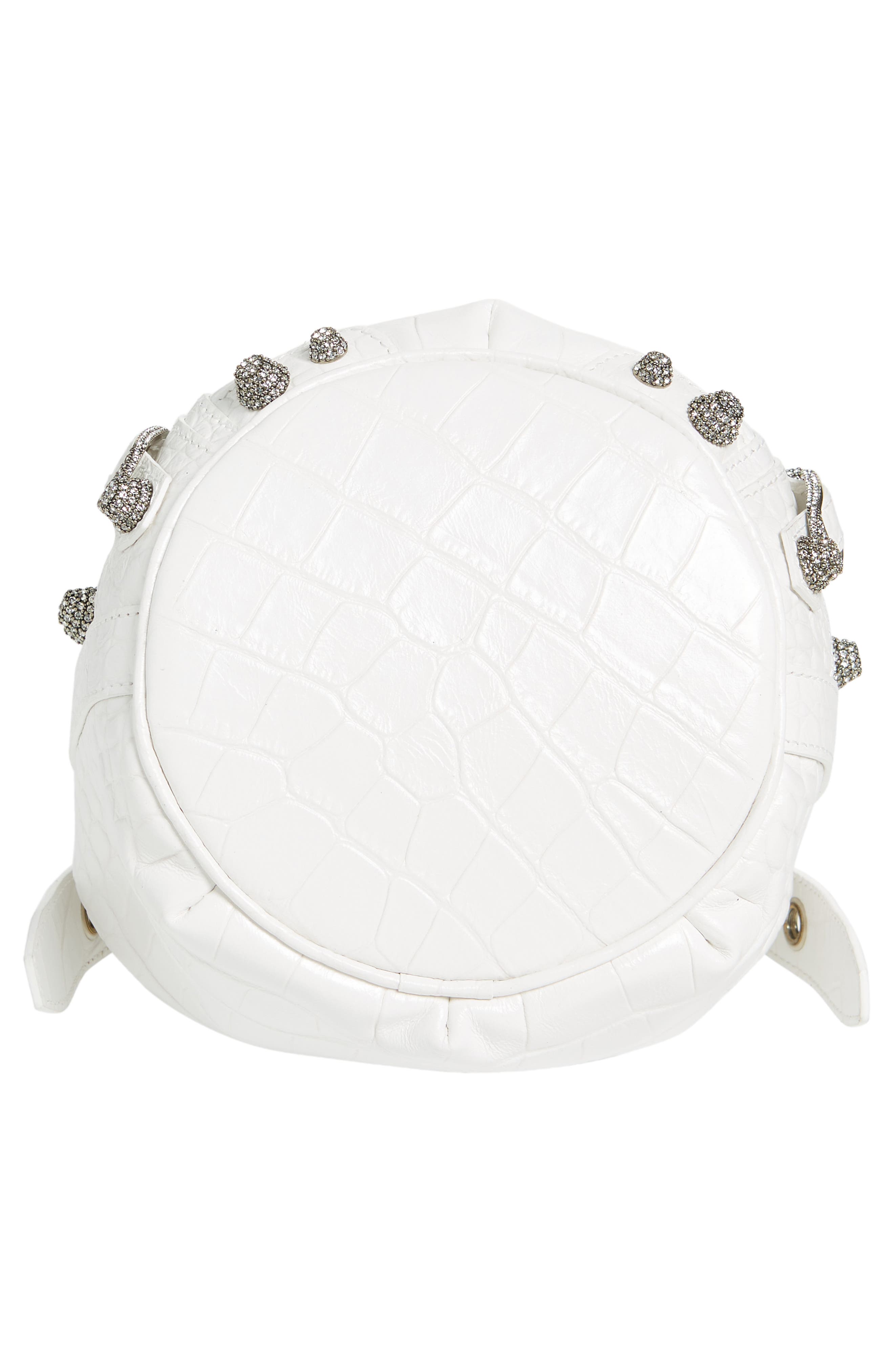 Balenciaga Extra Small Le Cagole Leather Bucket Bag, Alternate, color, 