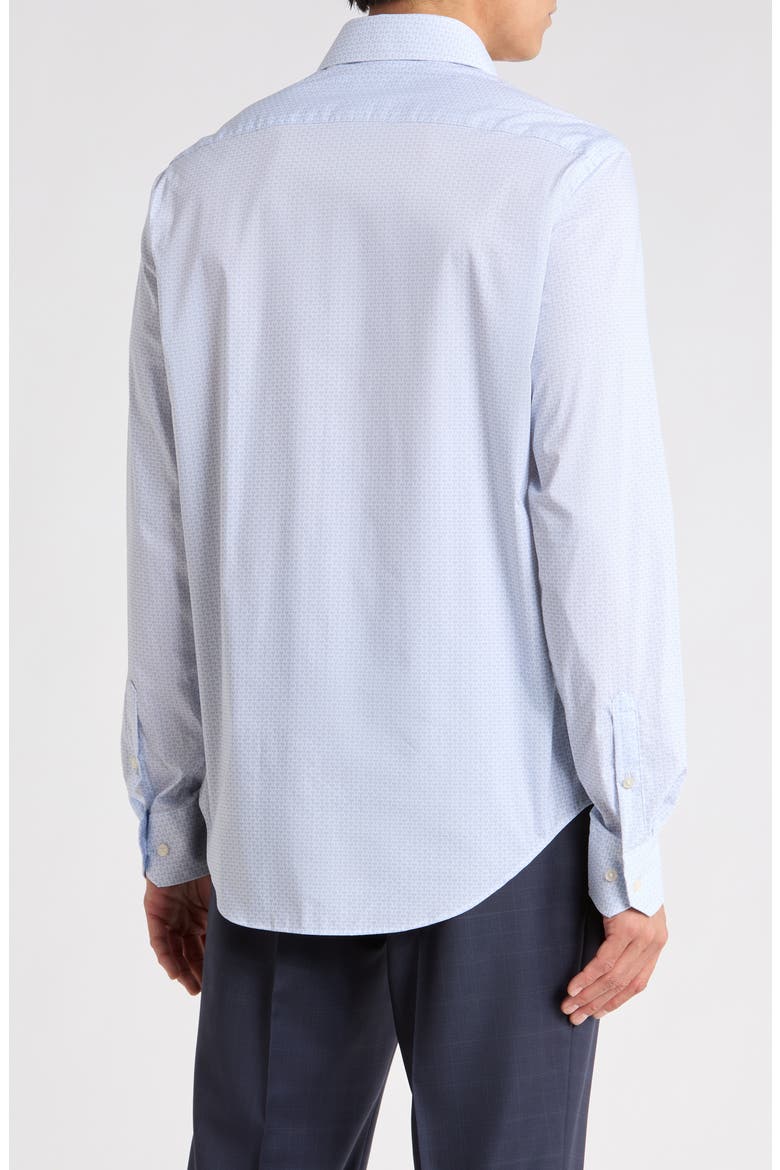 Slim Fit Advanced Tech Stretch Dress Shirt, Alternate, color, LIGHT BLUE