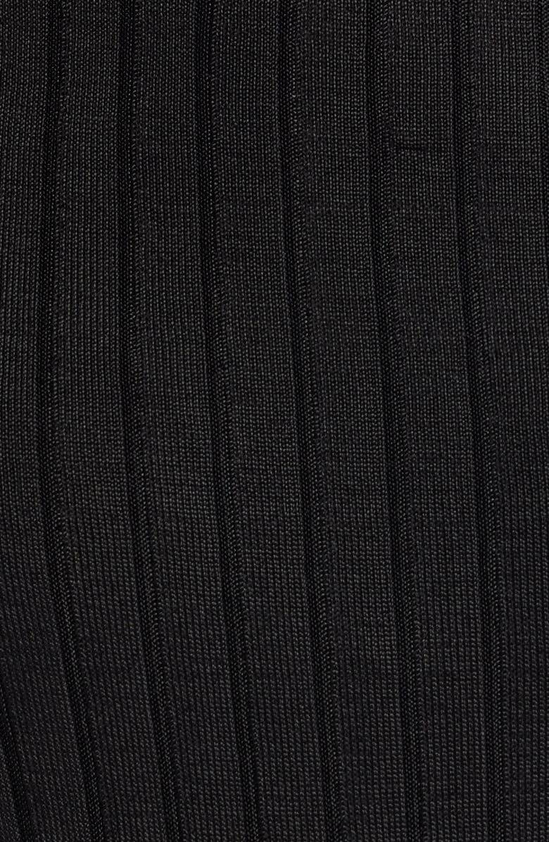 Good American Victorian Rib Funnel Neck Knit Top, Alternate, color,