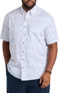 Harbor Bay by DXL Big & Tall Easy-Care Dashes Sport Shirt