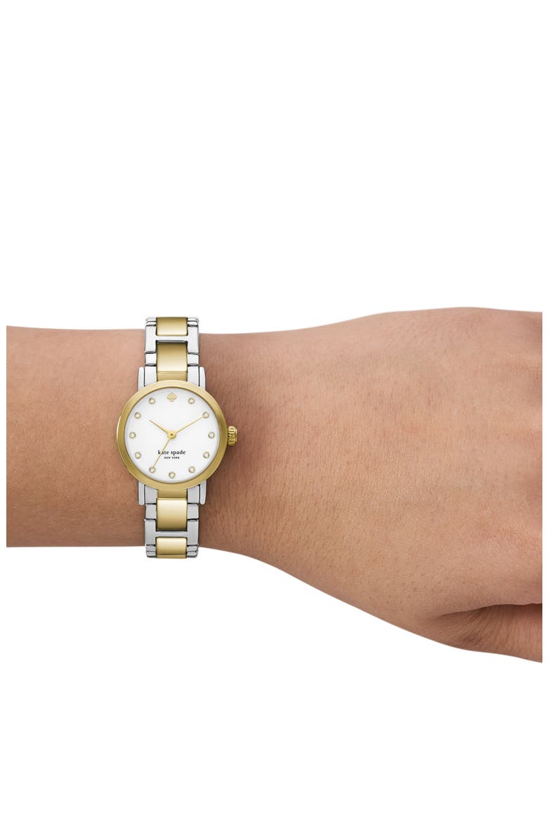 gramercy two-tone bracelet watch, 25mm, Alternate, color, TWO TONE